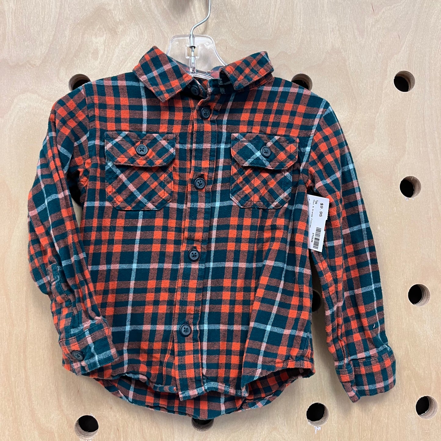 Teal & Orange Flannel