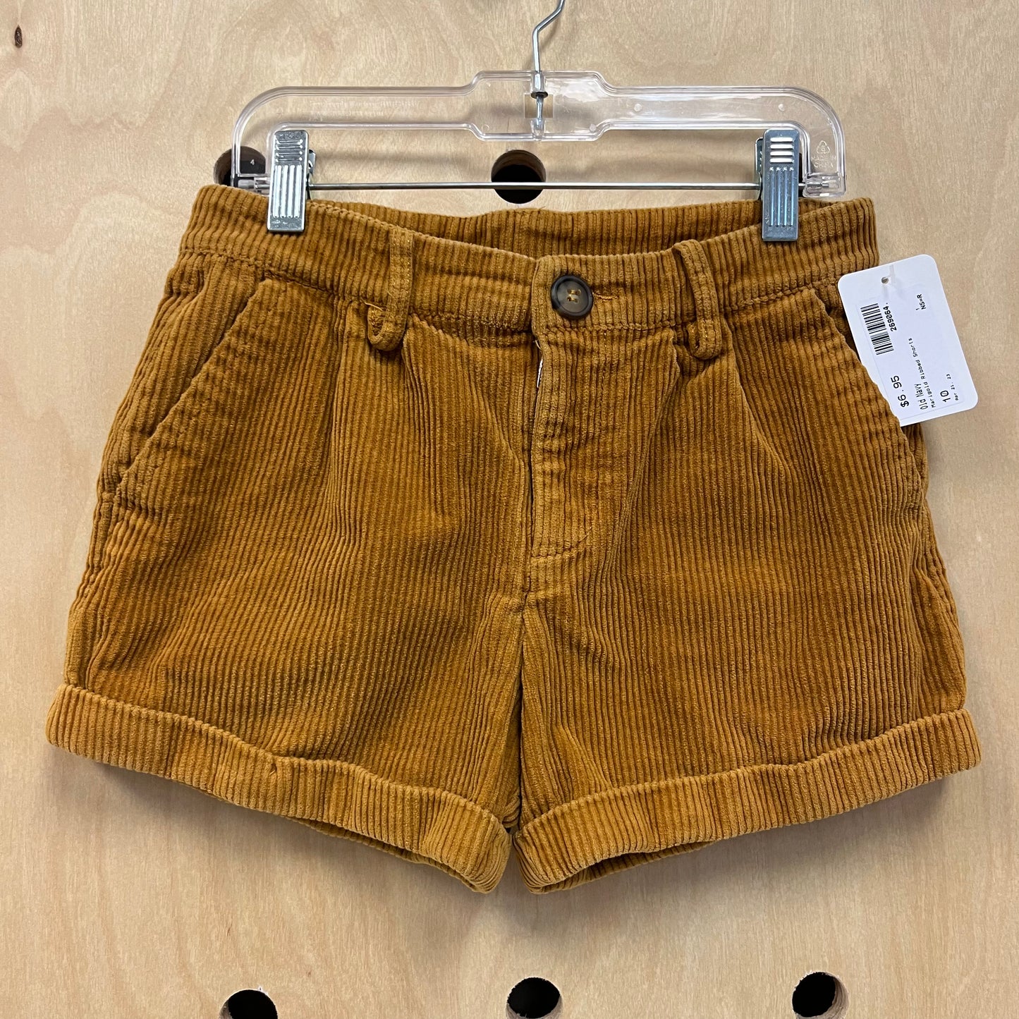 Marigold Ribbed Shorts