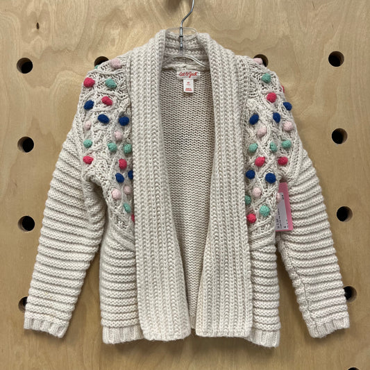 Cream Pom Pom Sweater