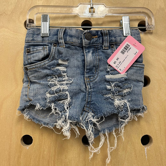 Denim Distressed Shorts