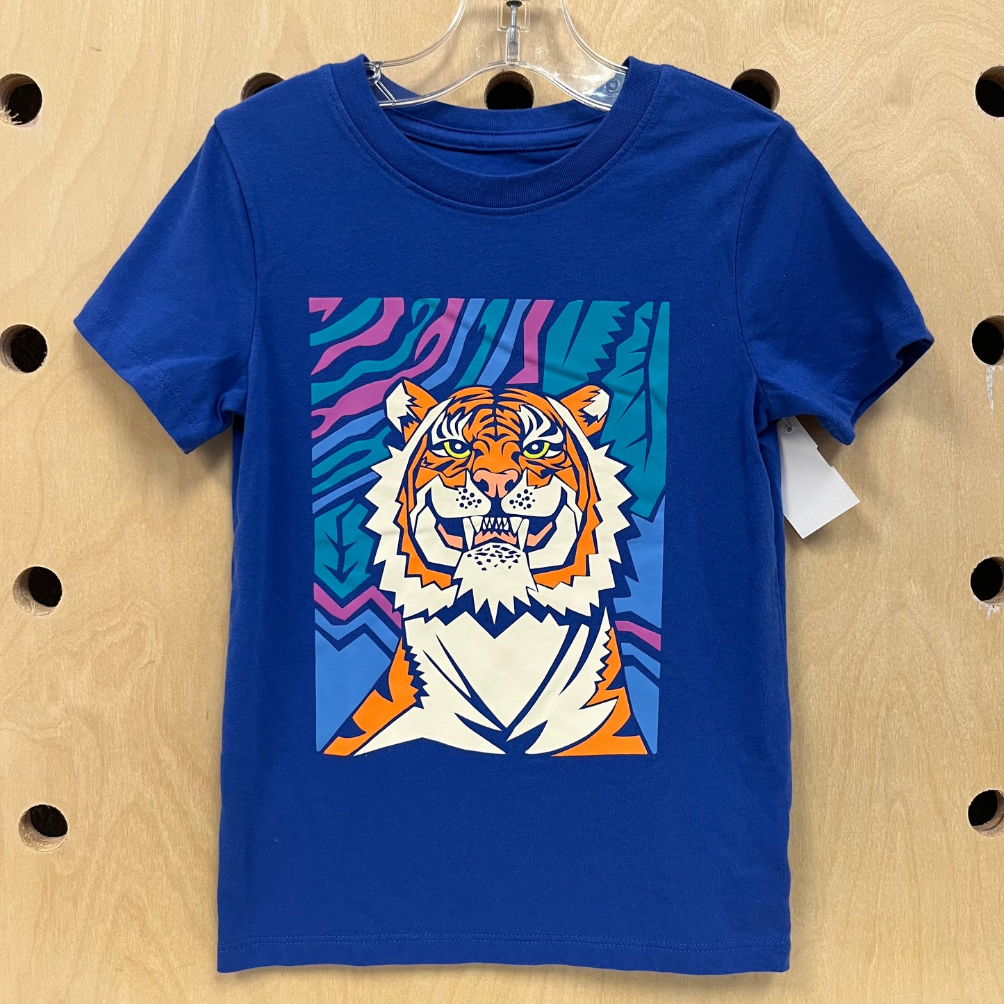Blue Smiling Tiger Tee