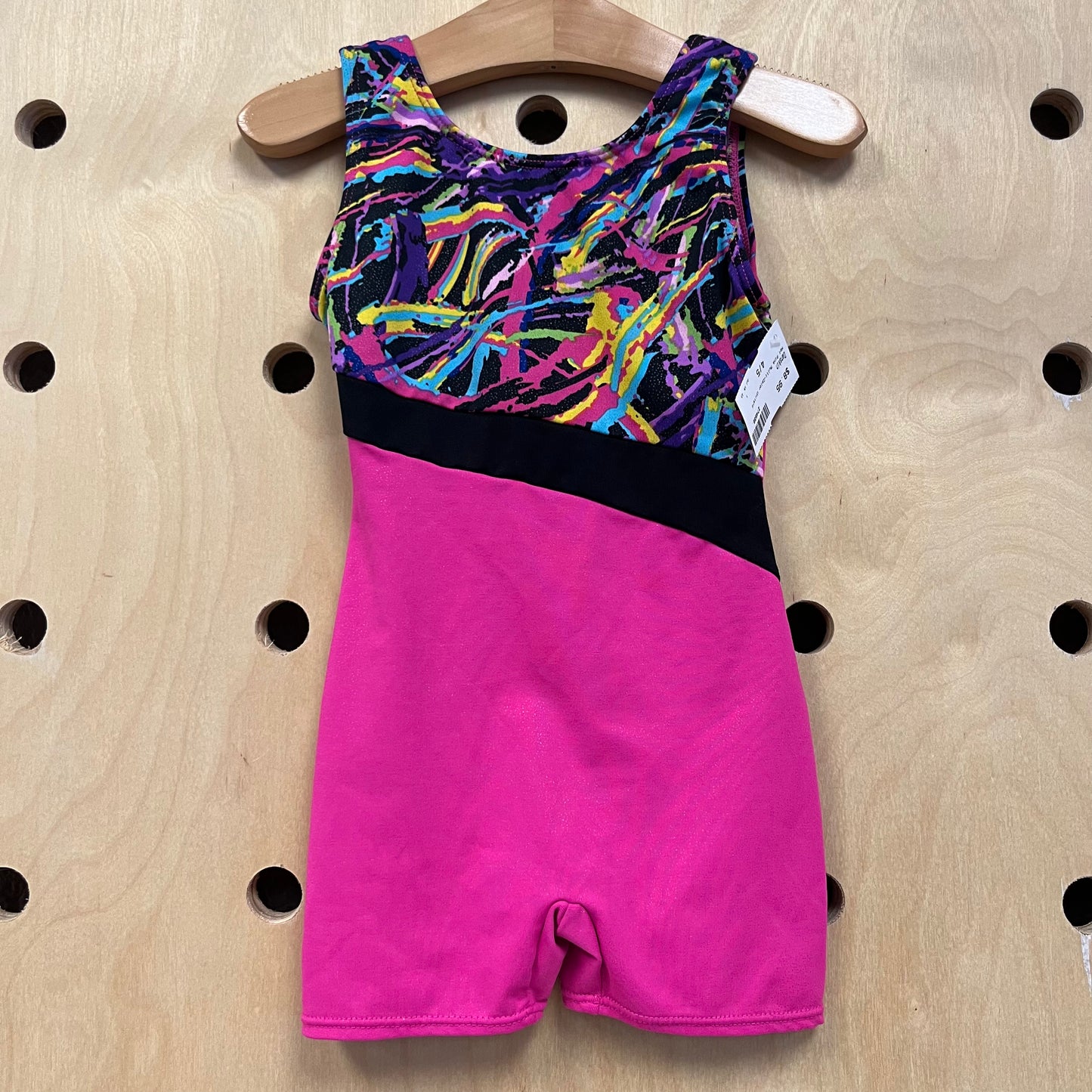 Hot Pink Multi-Color Unitard