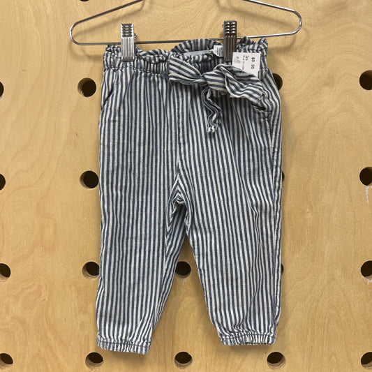 Blue Striped Pants