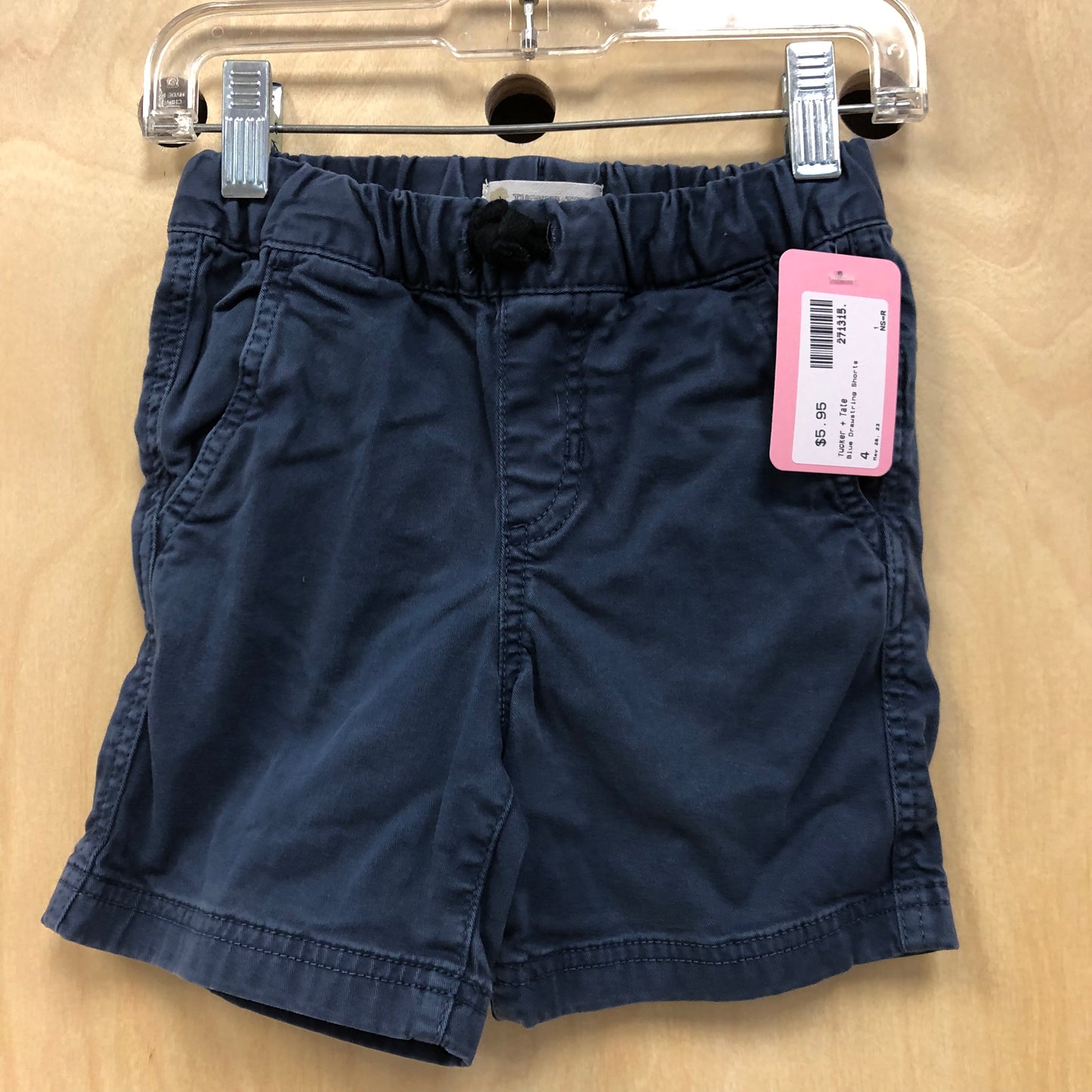 Blue Drawstring Shorts
