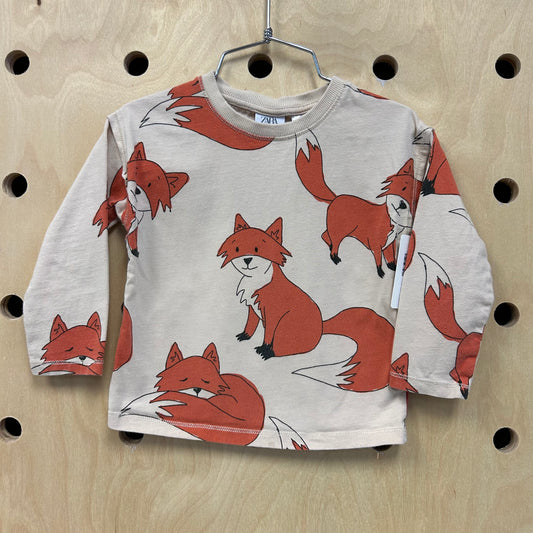Cream Fox Long Sleeve