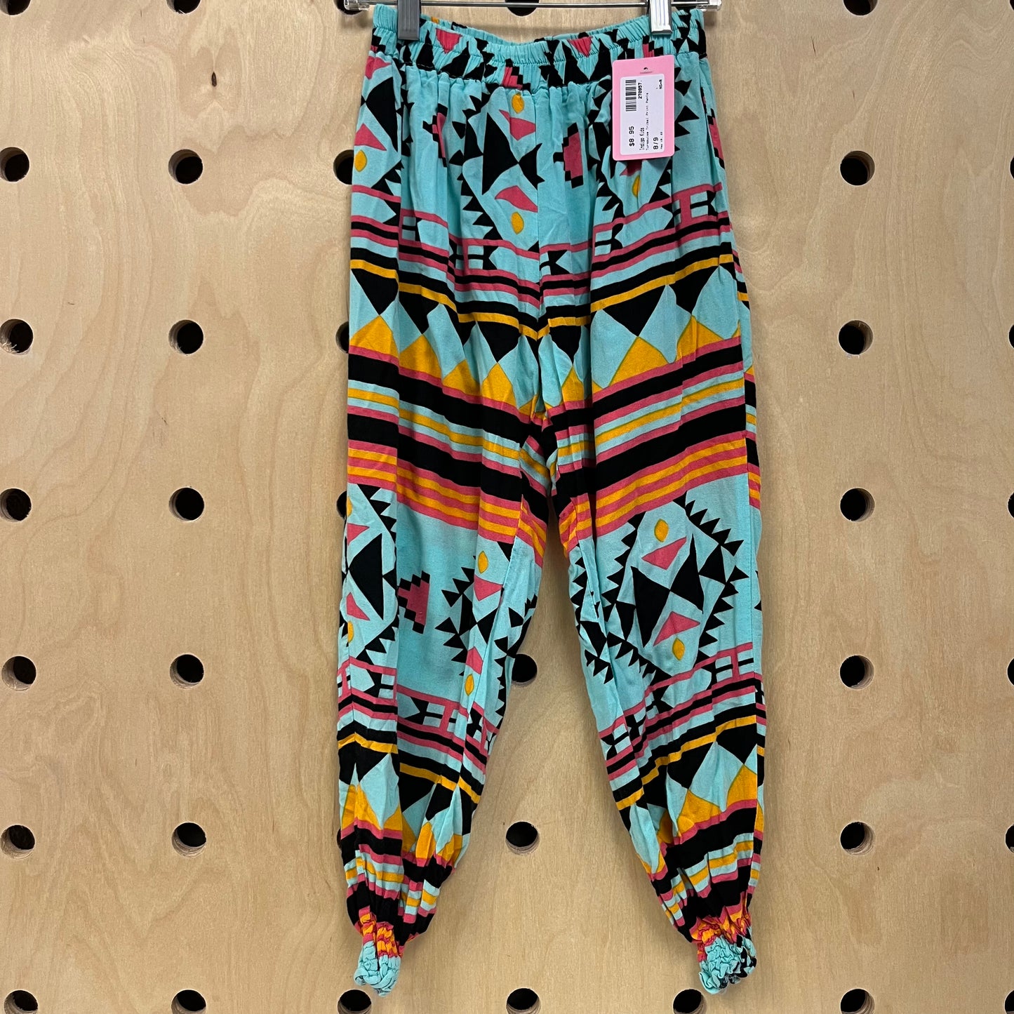 Turqouise Tribal Print Pants
