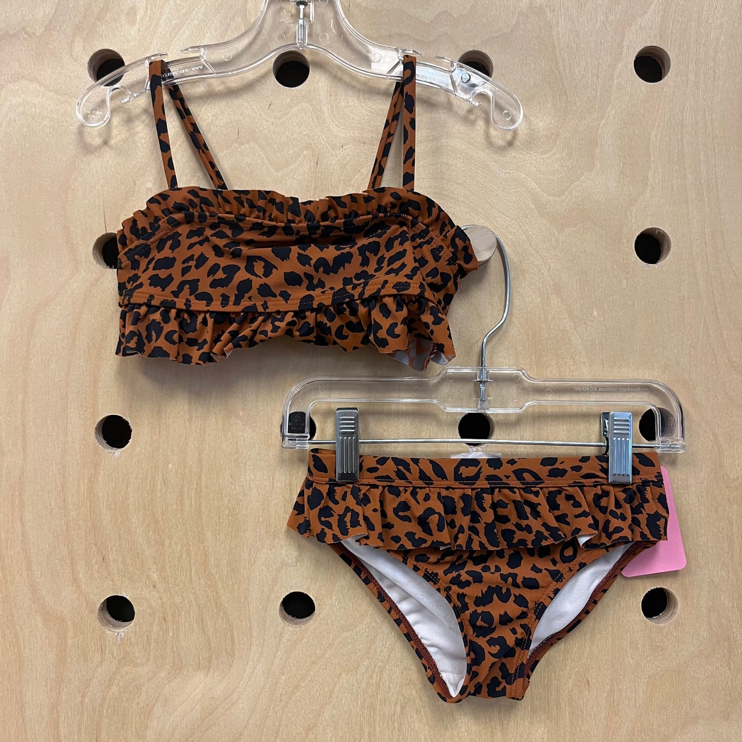 Brown Animal Print 2pc Swimsuit