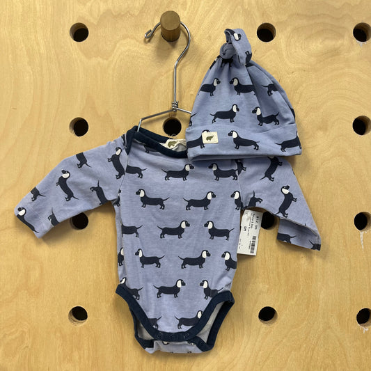 Dauchschund Blue Set
