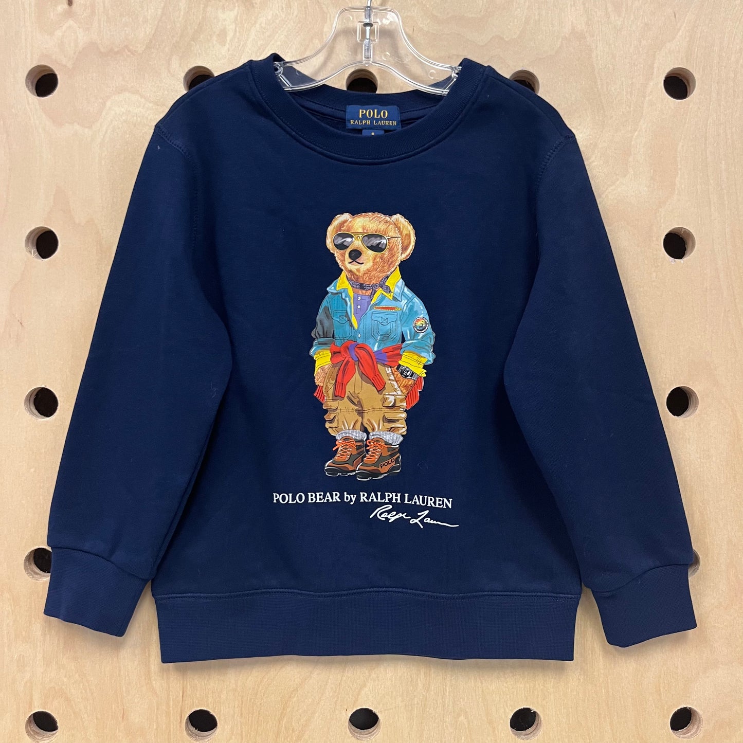 Navy Polo Bear Pullover