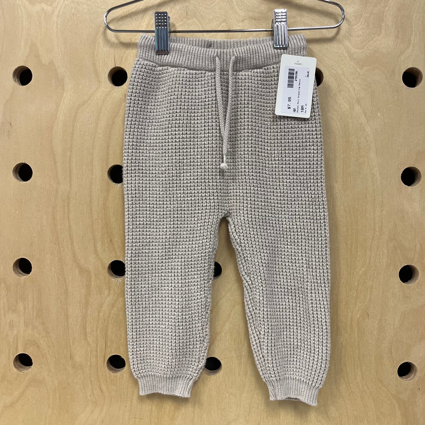 Chunky Knit Drawsring Pants