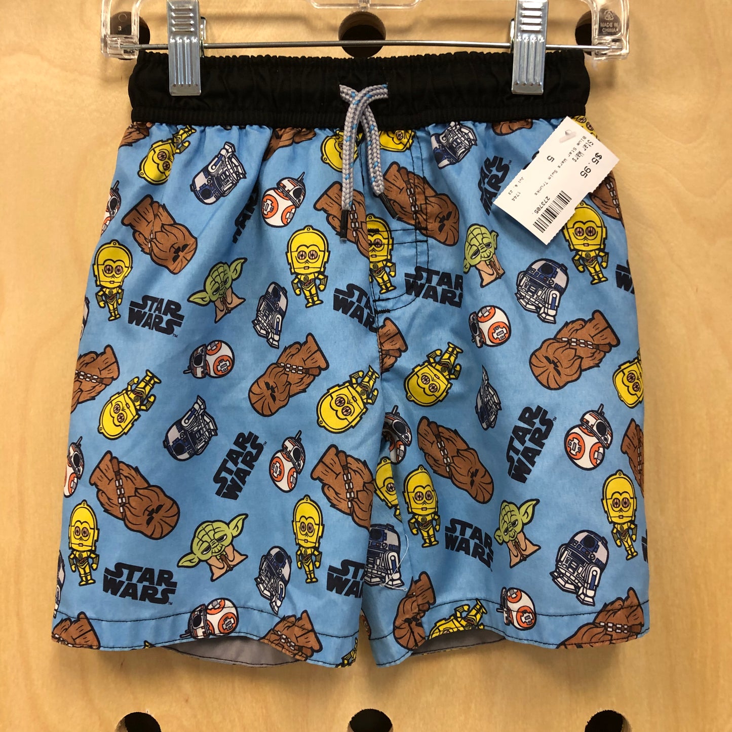 Blue Star Wars Swim Trunks