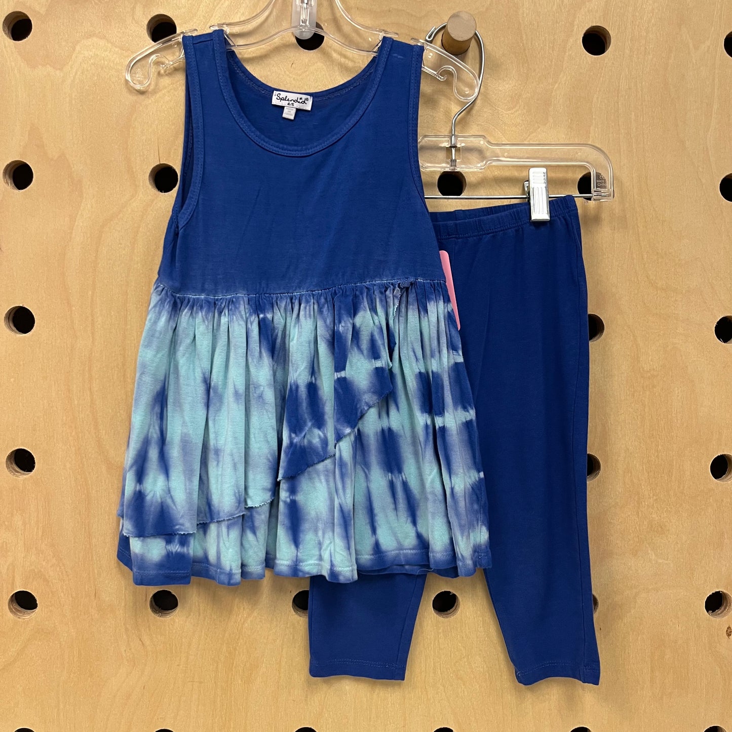 Blue Tie Dye Tank Outfit