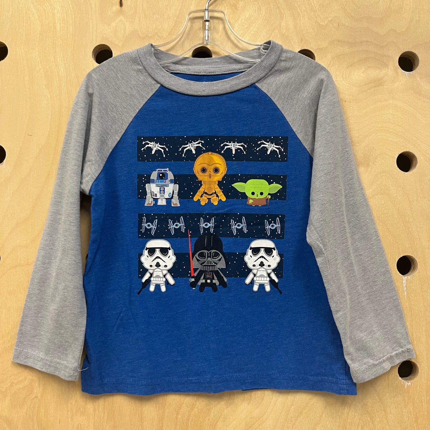 Blue Star Wars Long Sleeve Tee