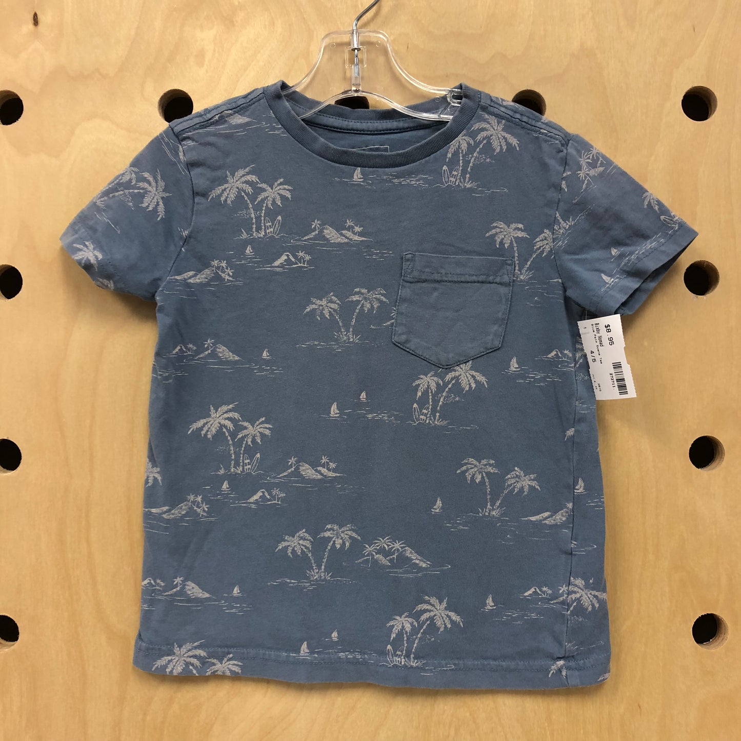 Blue Palm Scene Tee