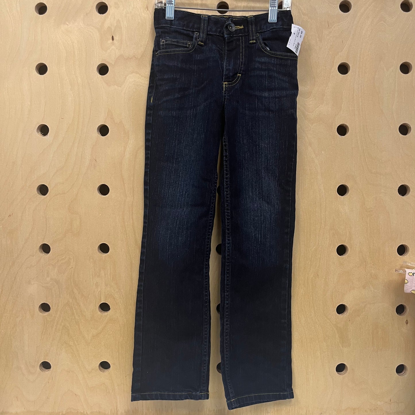 Dark Blue Stretch Waist Denim