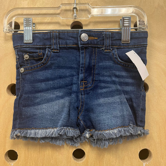 Denim Raw Hem Shorts