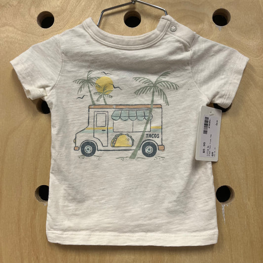 Cream Taco Truck Tee