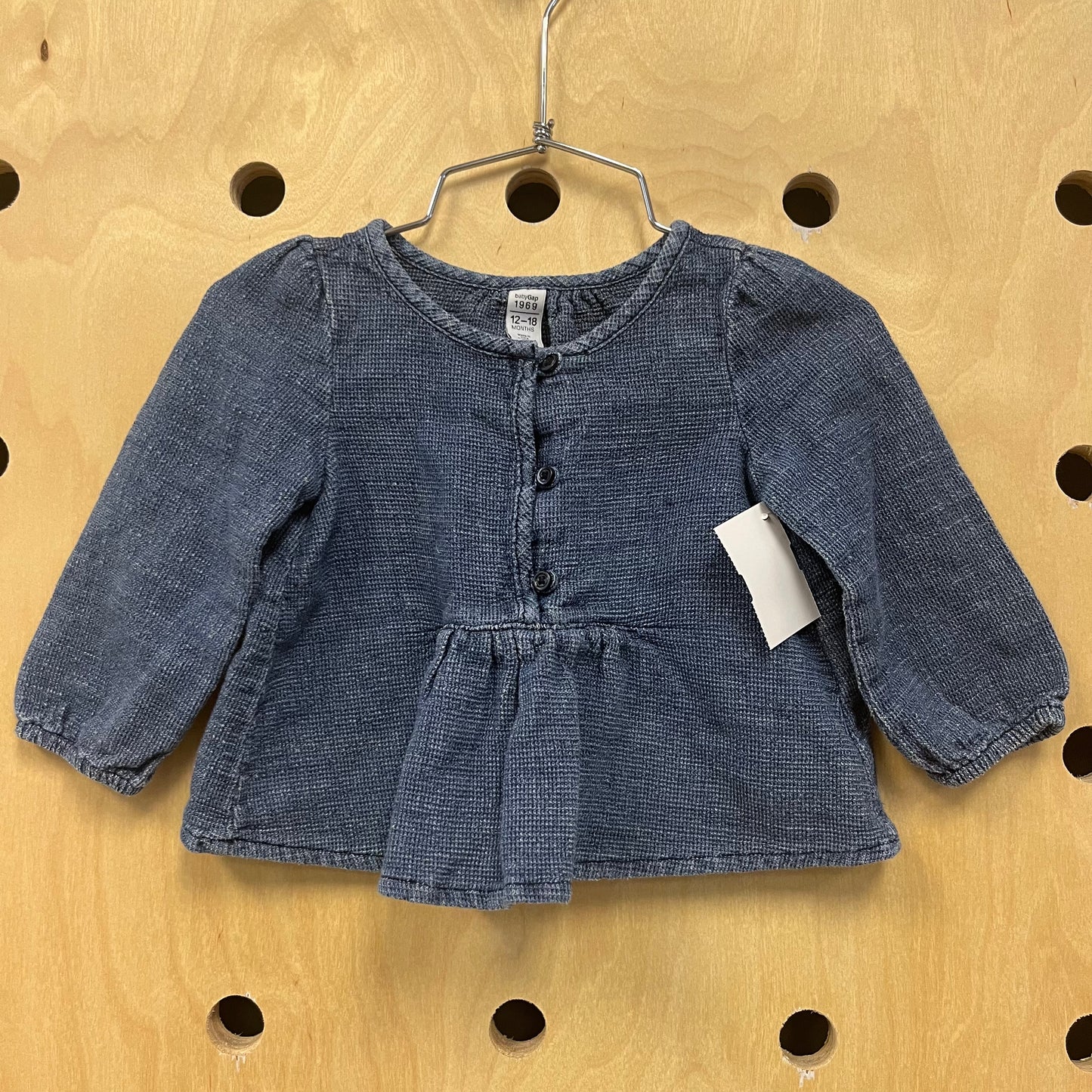 Blue Textured Top