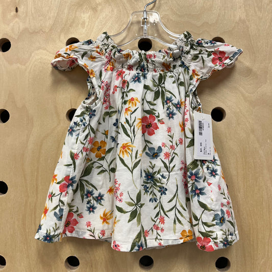 Cream Floral Top