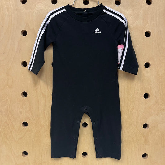 Black & White Striped Romper