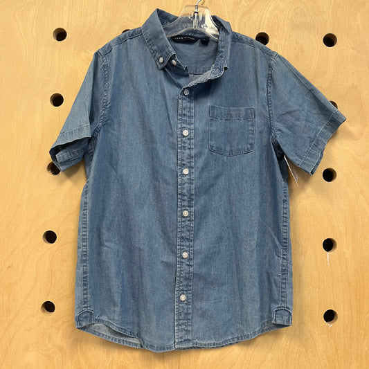 Denim Short Sleeve Button Down