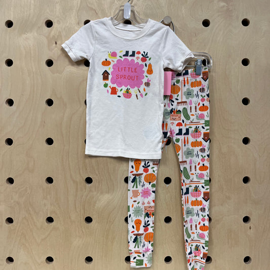 Cream Little Sprout Pajamas
