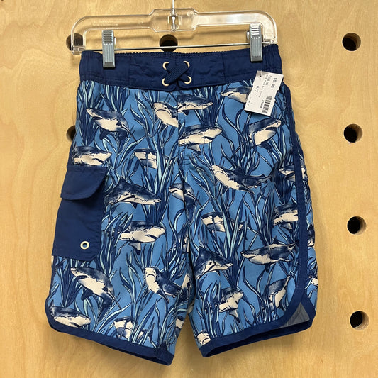 Blue Whale Swim Trunks