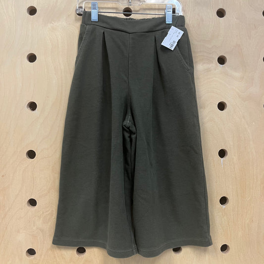 Army Green Wide Leg Pants