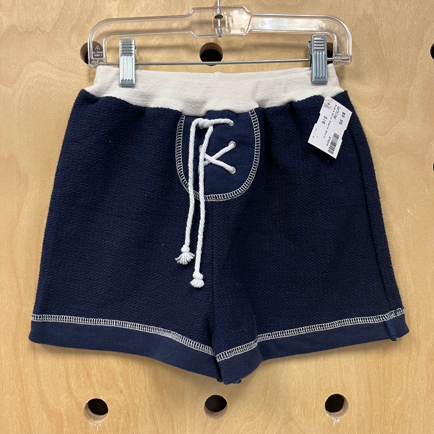 Blue & White Organic Shorts