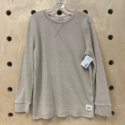 Tan Waffle Knit Long Sleeve