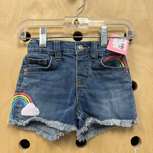 Denim Rainbow Shorts