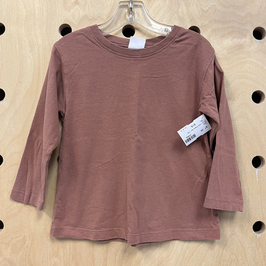 Brown Long Sleeve Soft Tee