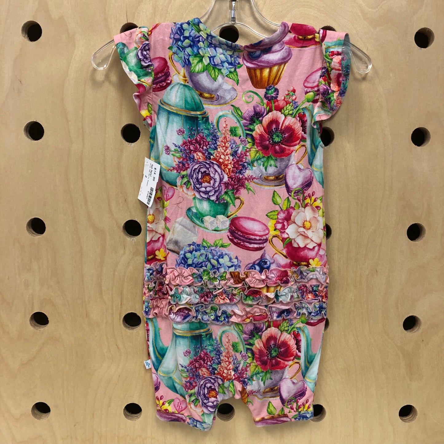 Pink Tea Party Romper