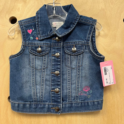 Mermaid Embroidered Denim Vest