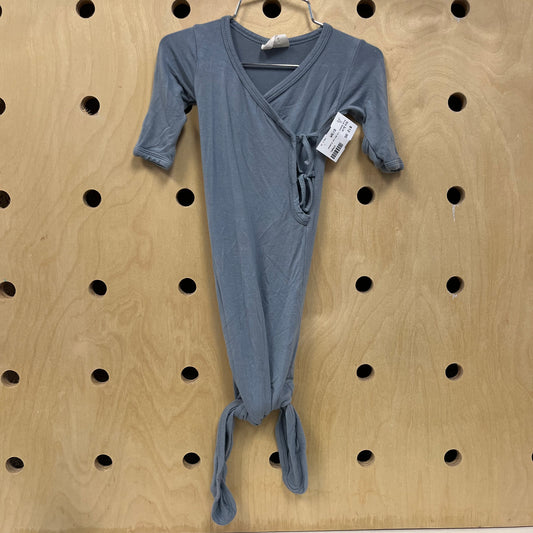 Blue Bamboo Knotted Gown