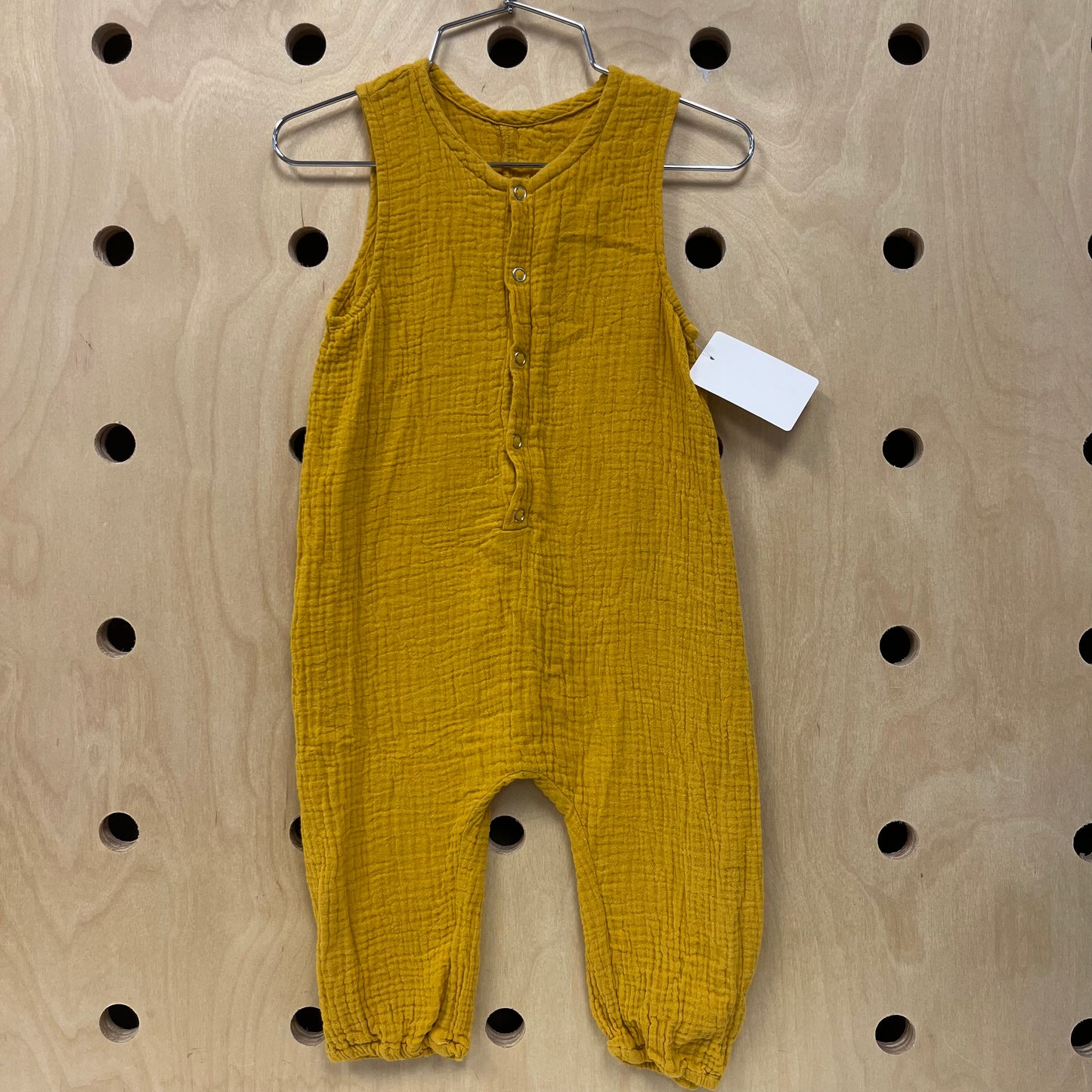 Mustard Gauze Romper