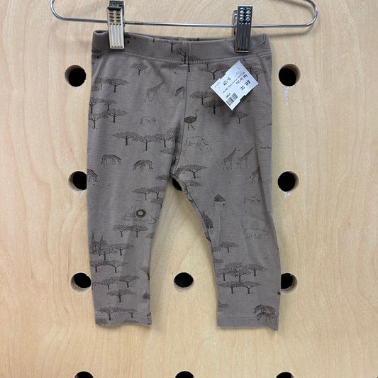 African Plains Scene Leggings