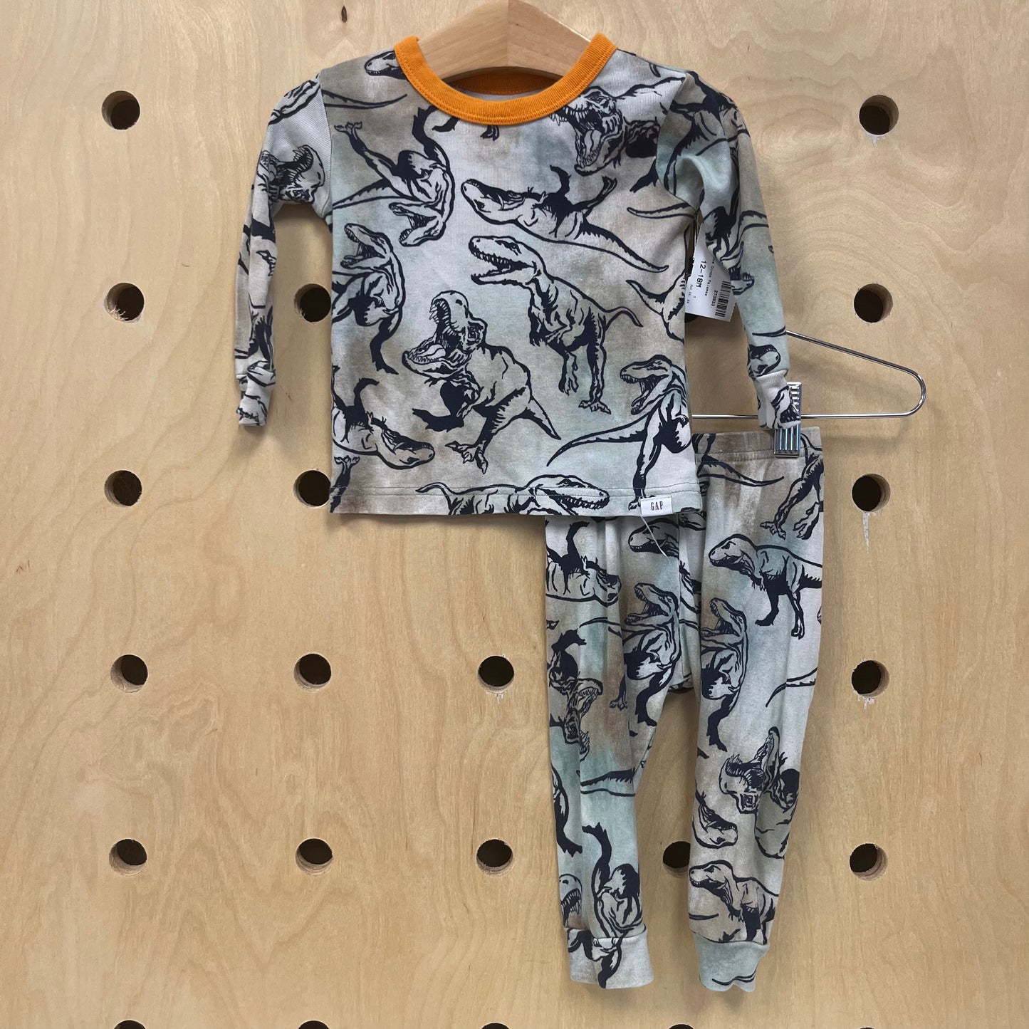 Green Tie Dye Dinos Pajamas