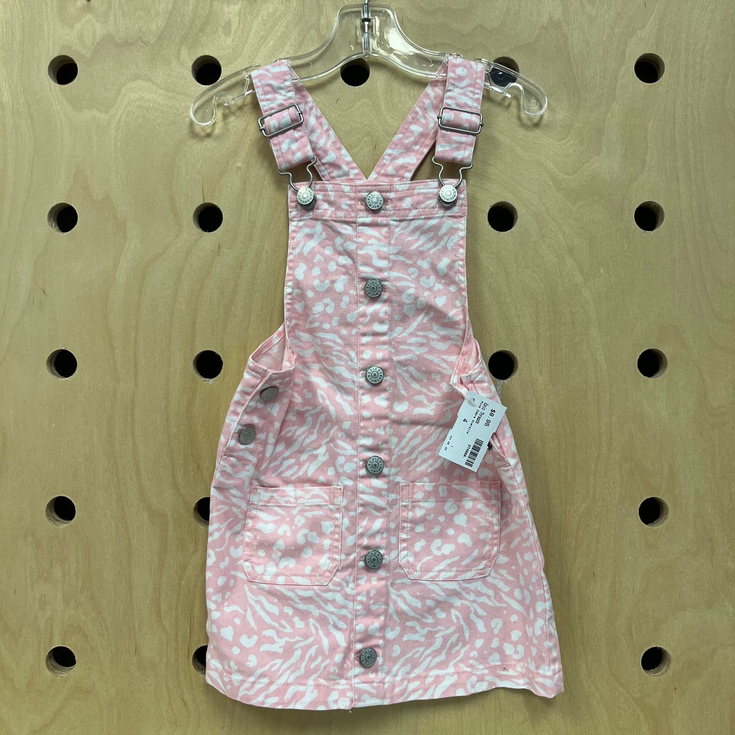 Pink Zebra Overalls