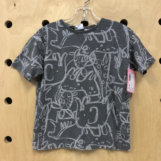 Grey Doodle Tee