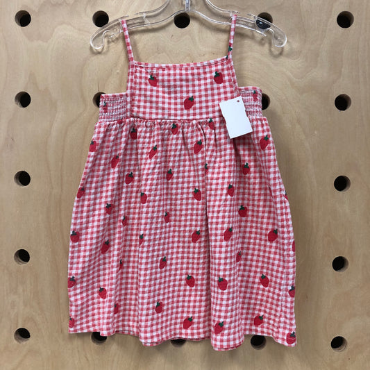 Strawberry Gingham Dress
