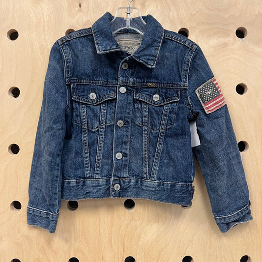 Denim American Patch Jacket