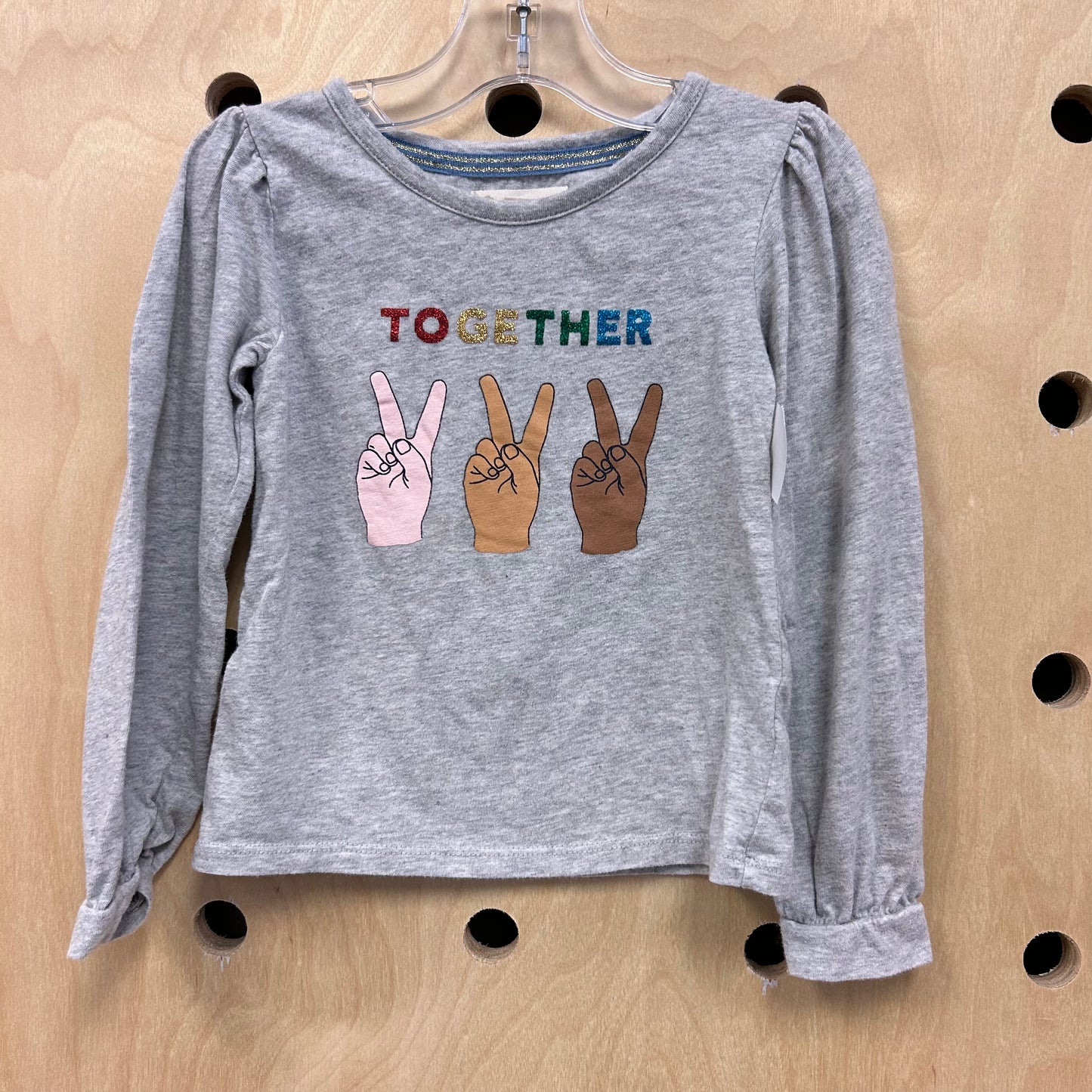 Grey Together Peace Long Sleeve