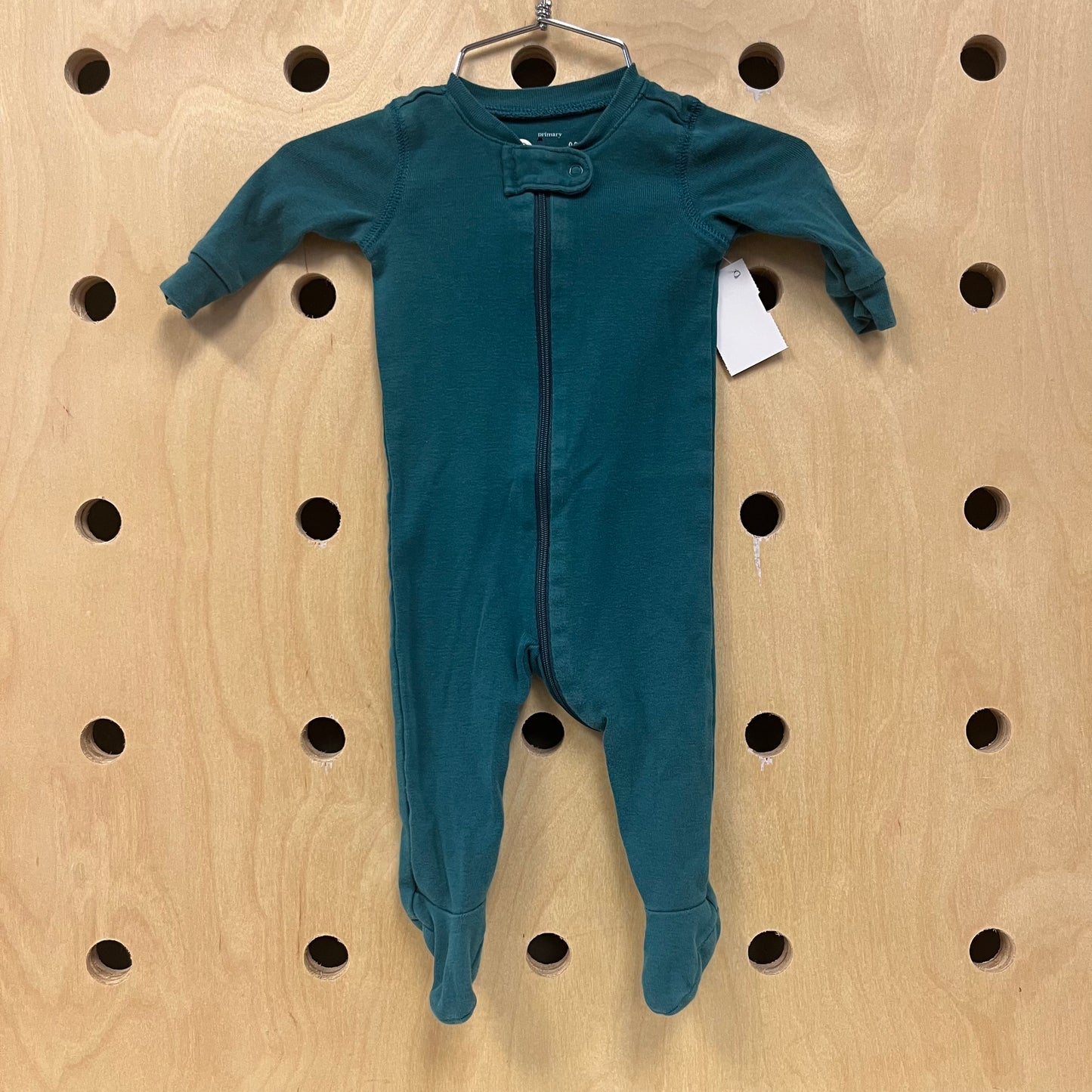 Teal Zippered Footies