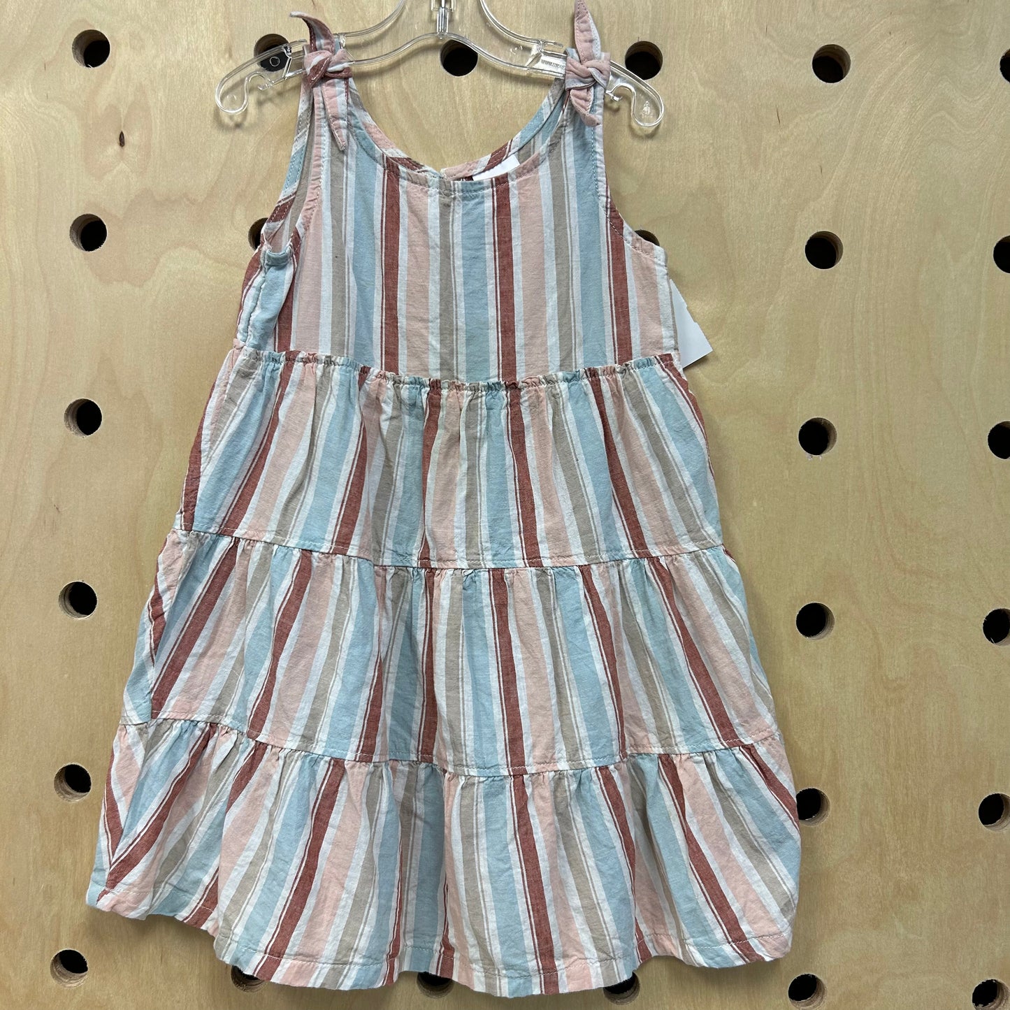 Striped Earthy Pastel Dress