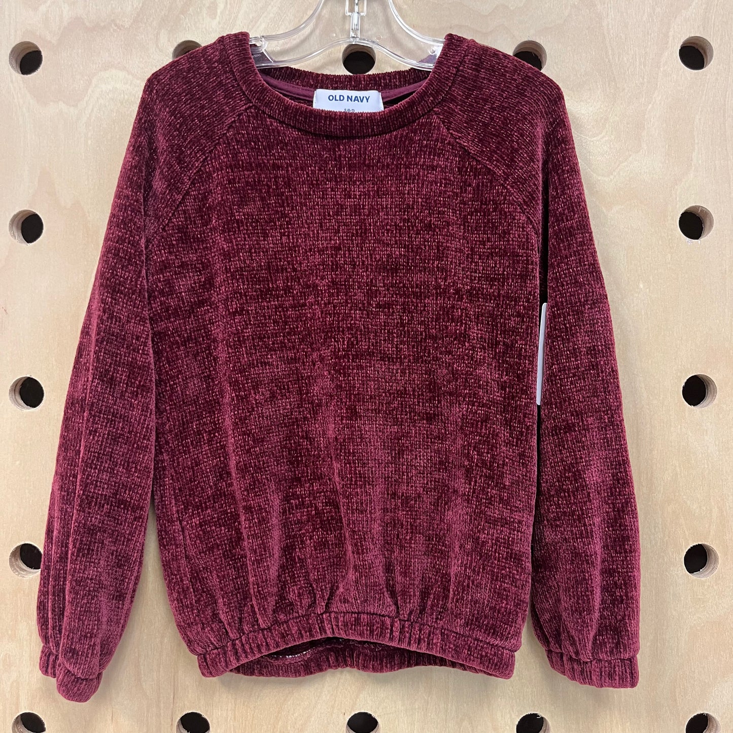 Wine Velour Sweater