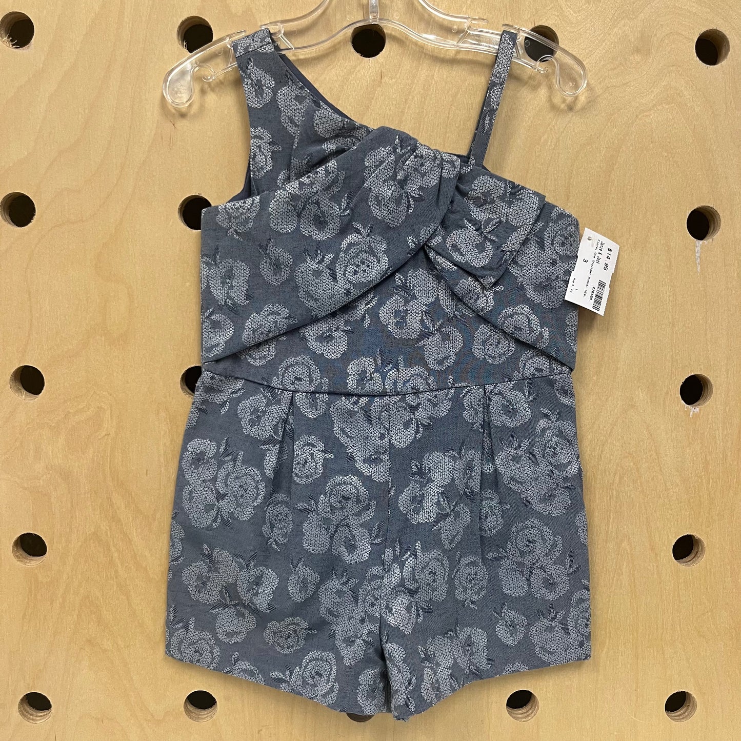 Floral One Shoulder Romper NEW!!