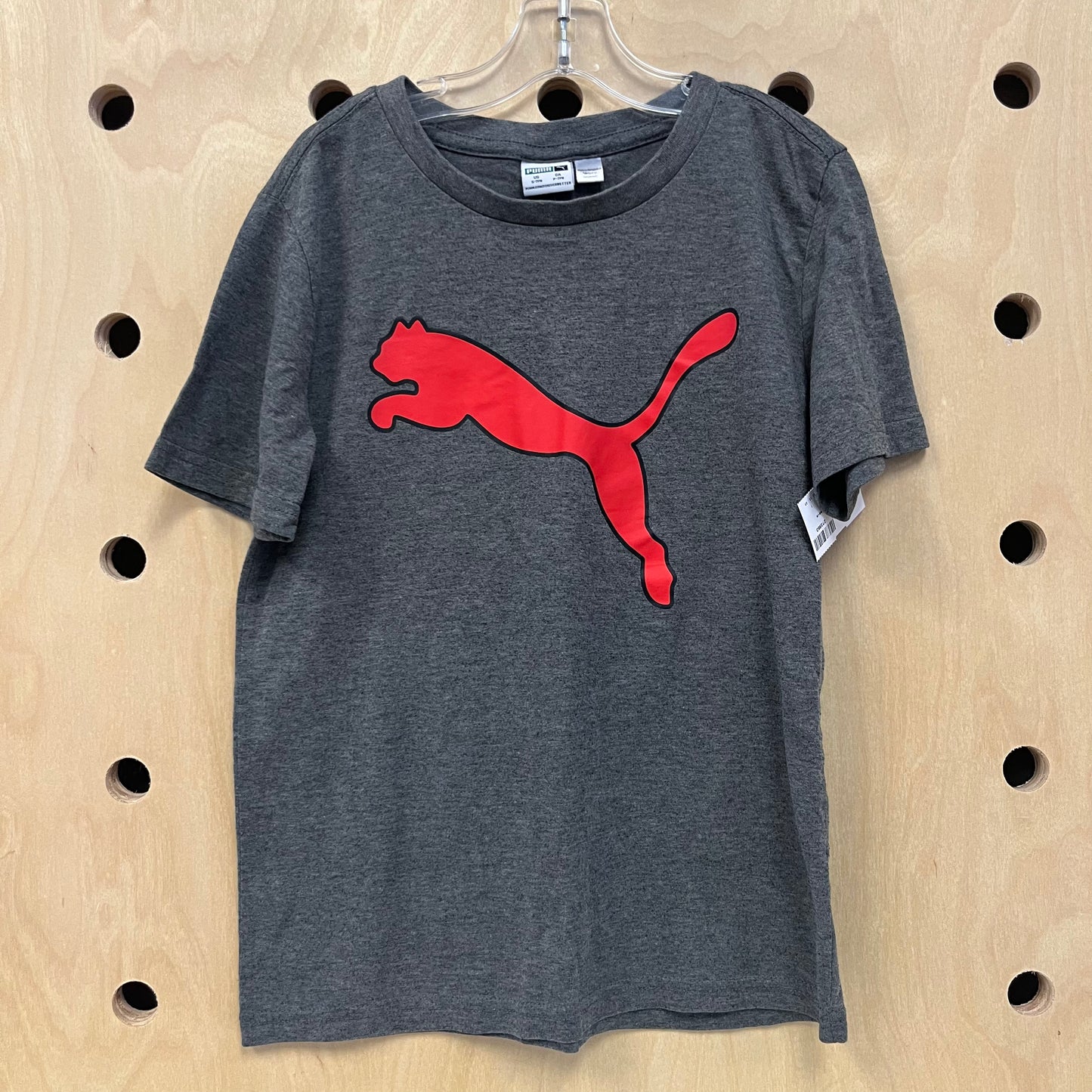 Grey & Red Puma Short Sleeve