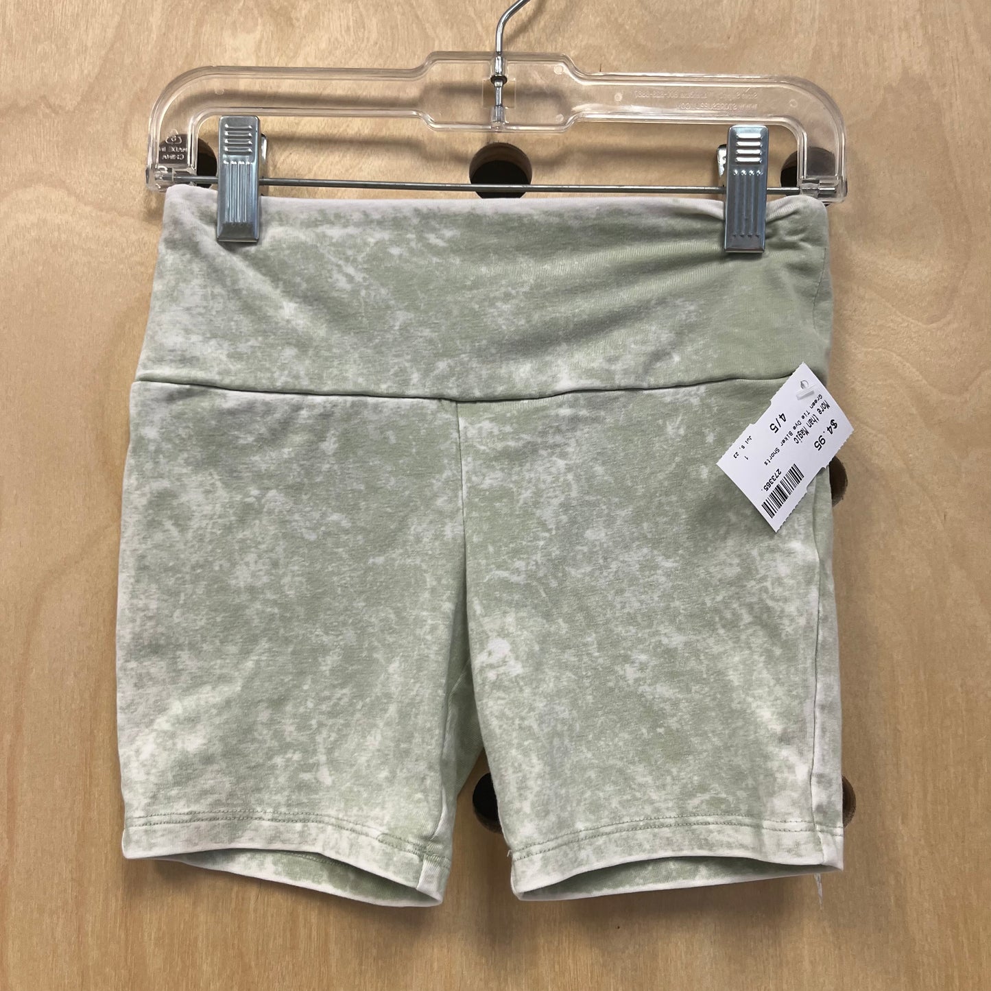 Green Tie Dye Biker Shorts