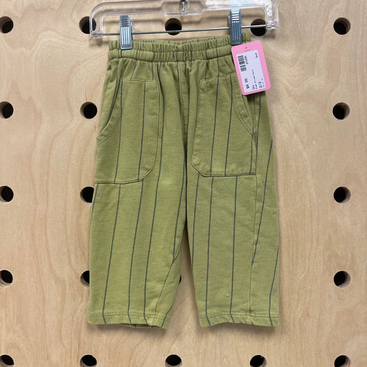 Green Striped Pants